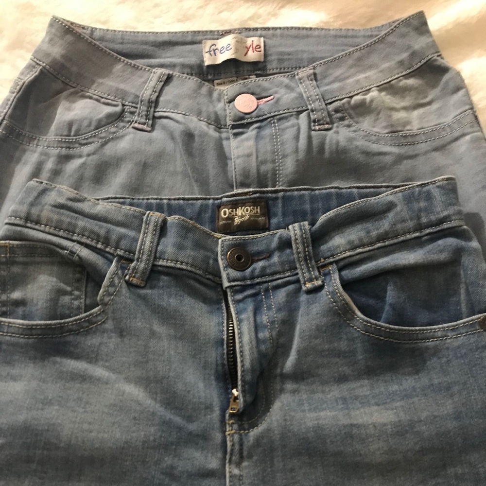 oshkosh and free style girl pants size 8 - Picture 3 of 12